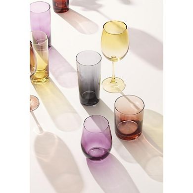 Heavy Base Drinking Glasses Set of 8, 15.5 oz, Dishwasher Safe