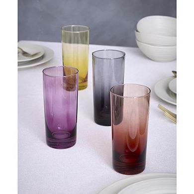 Heavy Base Drinking Glasses Set of 8, 15.5 oz, Dishwasher Safe