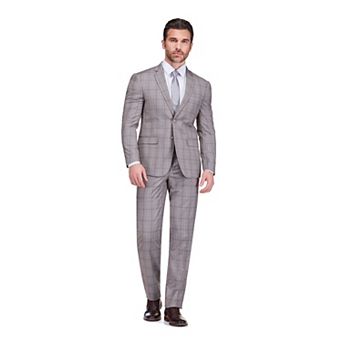 Gino Vitale Slim Fit 2 pc Performance Stretch Plaid Suit