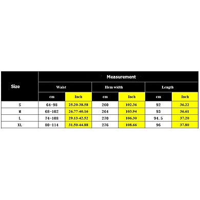 Women's Summer Ruffle Maxi Skirts High Waist Elastic Pleat Drawstring Casual Boho Flowy Long Skirt