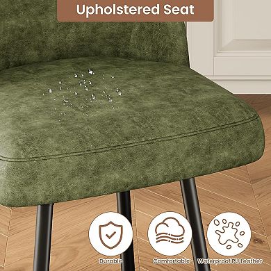 26-inch bar stool with a backrest and curved footrest, featuring sturdy, metal legs