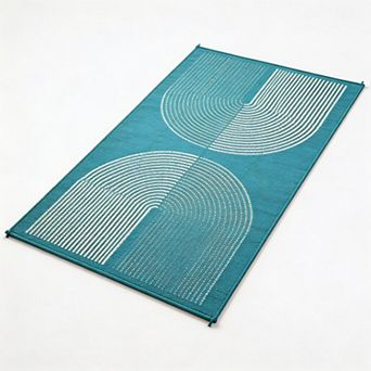 Outdoor Waterproof Rug, Plastic Straw Camping Rug, Reversible Floor Mat for Picnic Deck & RV