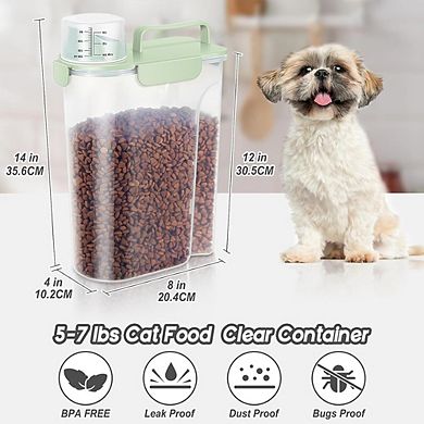 57 Lb Pet Food Storage Container with BPA-Free Lid and Handles Easy to Clean
