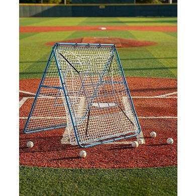2-in-1 Baseball Rebounder Net, Adjustable Bounce Back Net Baseball Trainer