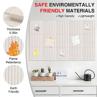 Large Bulletin Board for Walls, Decorative Wall Photo Pinboard