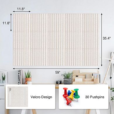 Large Bulletin Board for Walls, Decorative Wall Photo Pinboard