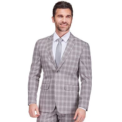 Gino Vitale Slim Fit 2-Piece Performance Stretch Plaid Suit