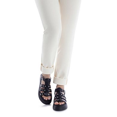 XTI Women's Studded Strappy Sandals 145238