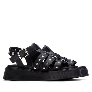 XTI Women's Studded Strappy Sandals 145238
