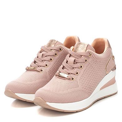 XTI Women's Wedge Lace-Up Sneakers 143721ND