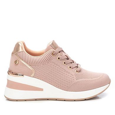 XTI Women's Wedge Lace-Up Sneakers 143721ND