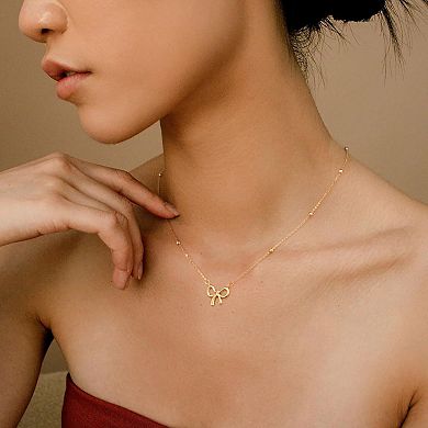 Trendy Bow Pendant Choker Necklace