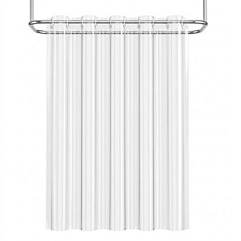 Heavy-Duty PEVA Shower Curtain Liner with Magnets, Waterproof Thickened Plastic