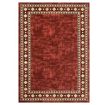 GlowSol Modern Solid Color Area Rug Ultra Thin Non Slip Machine Washable Rug for Bedroom Laundry