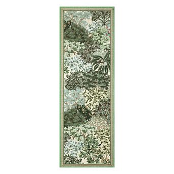 GlowSol Modern Floral Printed Area Rug for Bedroom Machine Washable Low Pile Non Slip for Kitchen