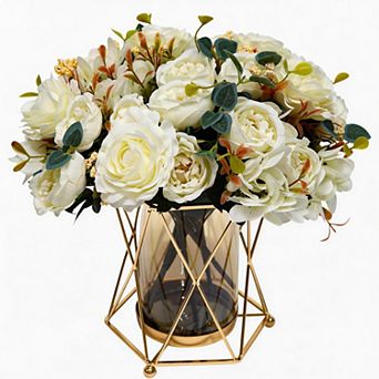 Kaelin Home Faux Flowers with Vase