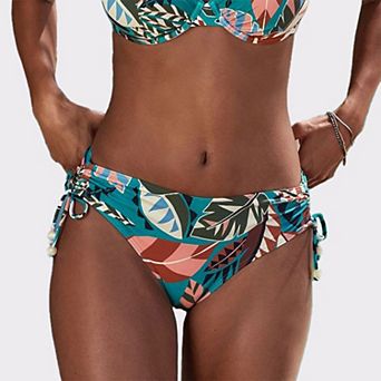 Lascana Women's Tropical Mid Rise Bikini Bottom