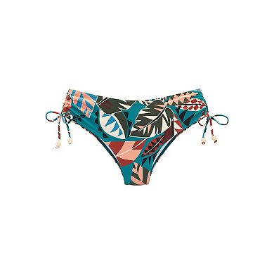 Lascana Women's Tropical Mid Rise Bikini Bottom