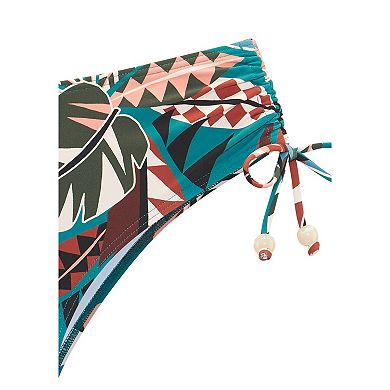 Lascana Women's Tropical Mid Rise Bikini Bottom