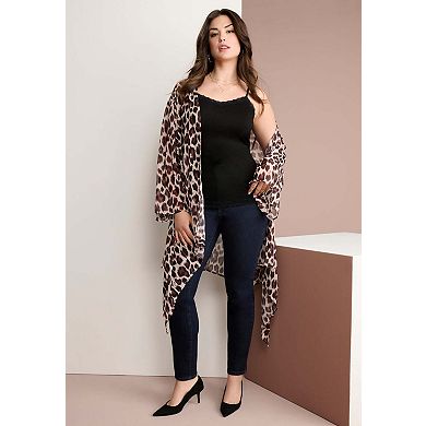 Roaman's Women's Plus Size Front-Knot Tie wrap