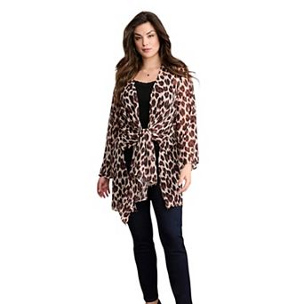 Roaman's Women's Plus Size Front-Knot Tie wrap