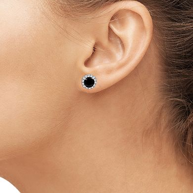 Jewelexcess Sterling Silver 1 Carat T.W. Diamond Earrings