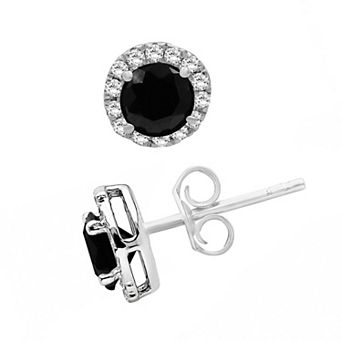 Jewelexcess 1/2 Carat T.W. Lab Grown Diamond Silver Ear Earrings