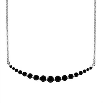 Jewelexcess 1 Carat T.W. Black Lab Grown Diamond Necklace