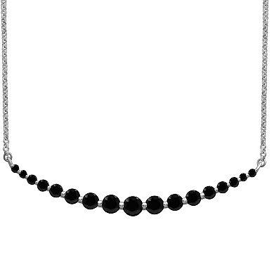 Jewelexcess 1 Carat T.W. Black Lab Grown Diamond Necklace