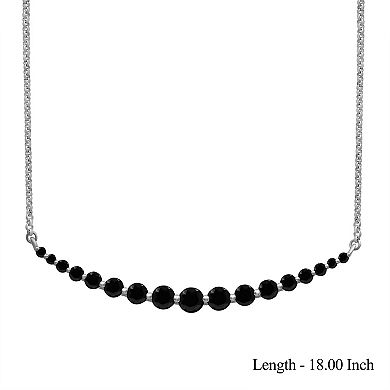 Jewelexcess 2 Carat T.W. Black Lab Grown Diamond Necklace