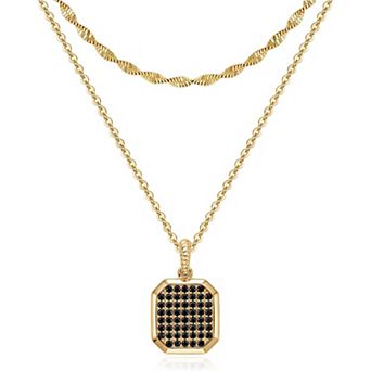 KSIZUIS 14K Gold Plated Dainty CZ Layered Choker Set - Trendy Jewelry Gift for Women