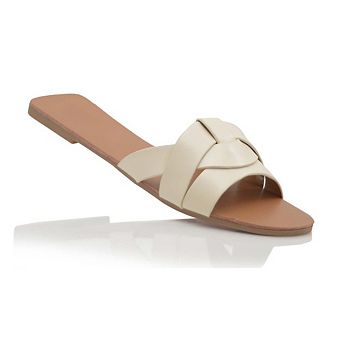 EVA Crisscross Strap Minimalist Flat Slide Sandals