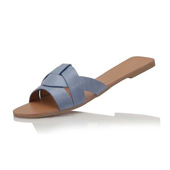 EVA Crisscross Strap Minimalist Flat Slide Sandals