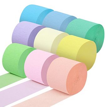 Crepe Paper Streamers 9 Rolls 738ft Party Decorations DIY Crafts Supplies