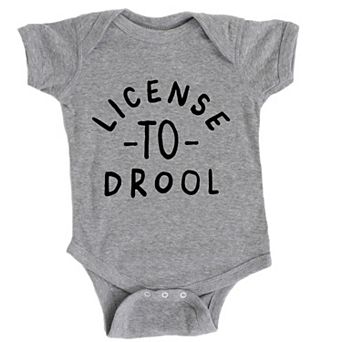 License To Drool - Baby Short Sleeve Graphic Bodysuit