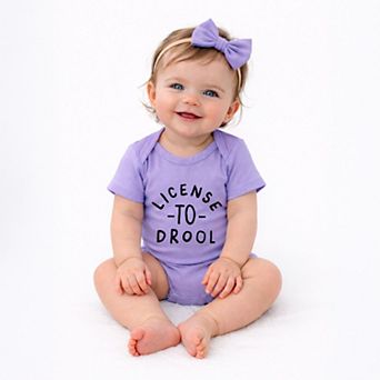 License To Drool - Baby Short Sleeve Graphic Bodysuit