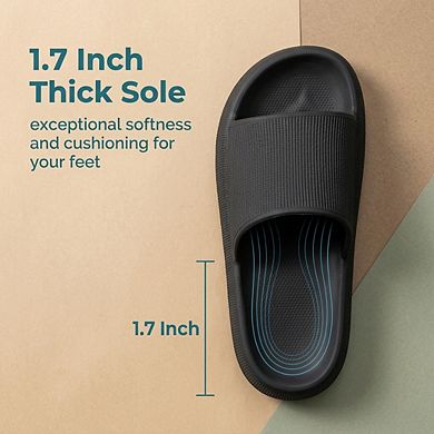 Cloud Slides Women Men Quick Dry Arch Support Thick Sole Anti Slip Shower Shoes