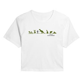 Juniors' Edward Scissorhands Topiary Cropped Tee