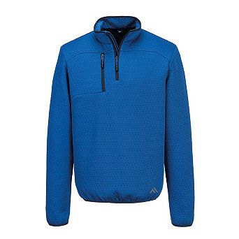 Portwest Mens KX3 Textured Quarter Zip Sweatshirt