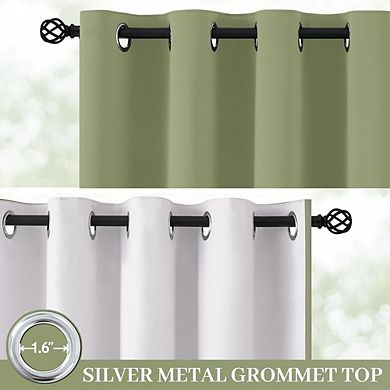 Blackout Curtains 2 Panels, Thermal Insulated, Full Light Blocking Drapes