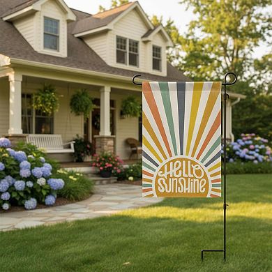 Summer Party House Flag Double Sided Burlap Yard Outdoor Decoration Durable Polyester