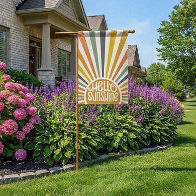 Summer Party House Flag Double Sided Burlap Yard Outdoor Decoration Durable Polyester