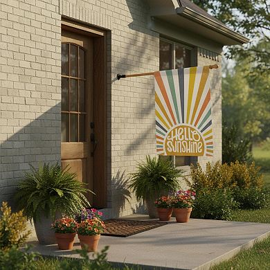 Summer Party House Flag Double Sided Burlap Yard Outdoor Decoration Durable Polyester