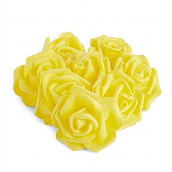 100-Pack Stemless Faux Flowers, Vase Fillers, Wedding & Table Decor