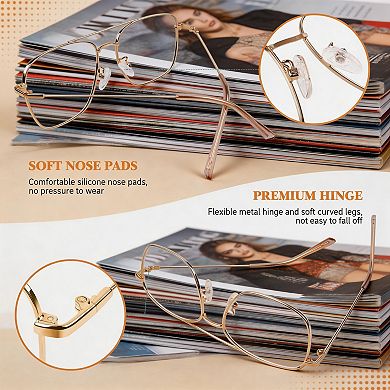Kaelin Home Clear Lens Metal Frame Fashion Eyewear