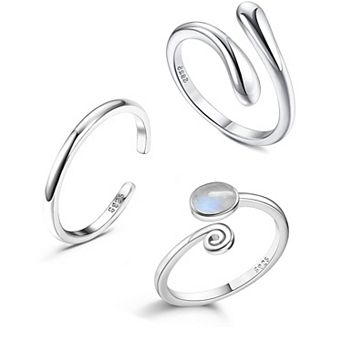 Sterling Silver Adjustable Toe Rings