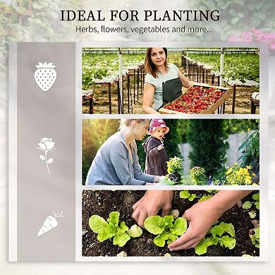 Modular Wooden Raised Garden Bed Planter Box for Vegetables and Flowers