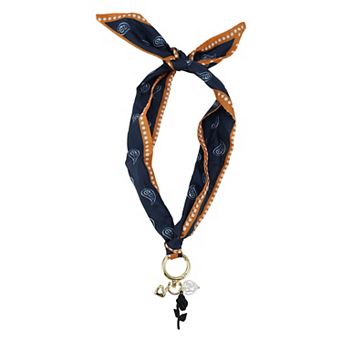 Rose Flower Scarf Necklace with Charm Adjustable Tie Statement Choker for Women 1 pc
