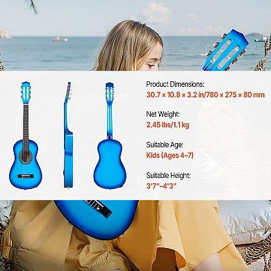 Classical Guitar Starter Kit for Kids and Beginners with Nylon Strings and Gig Bag