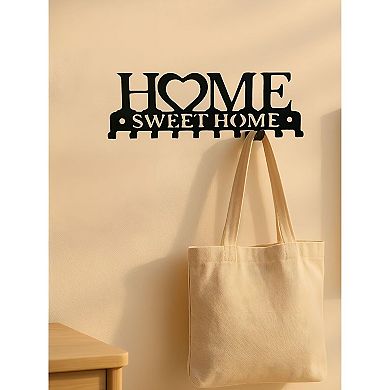 Wall Mounted Key Holder Rack with Hooks for Entryway, Hallway, or Front Door